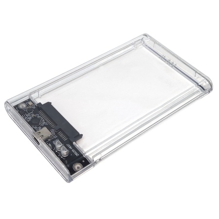 Внешний корпус HDD iLAN Кристалл, USB3.1 TypeC, прозрачный