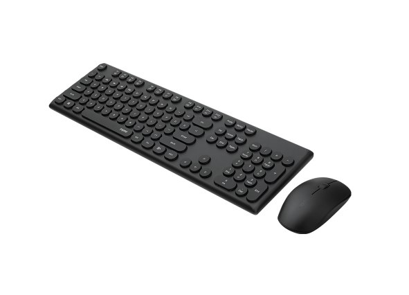 Комплект Клавиатура + Мышь, Rapoo, NX2000, USB, 1600 dpi, 1.5 м