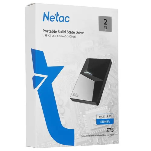 Внешний SSD накопитель Netac 2TB (Новый, запечатанный)