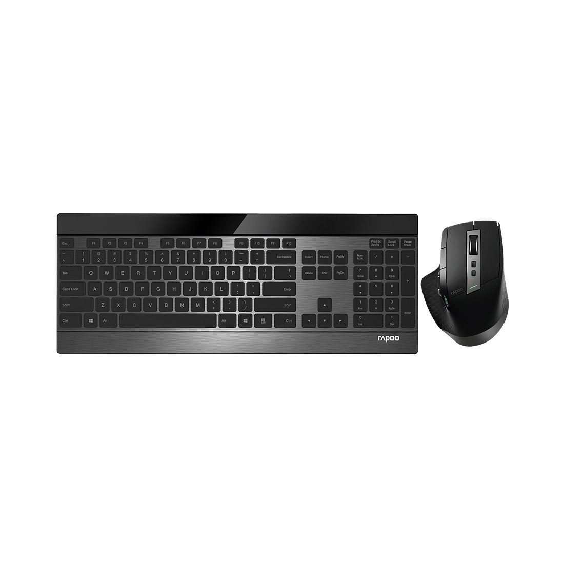 Комплект беспроводная Клавиатура + Мышь, Rapoo 9900M, USB, 3200 dpi