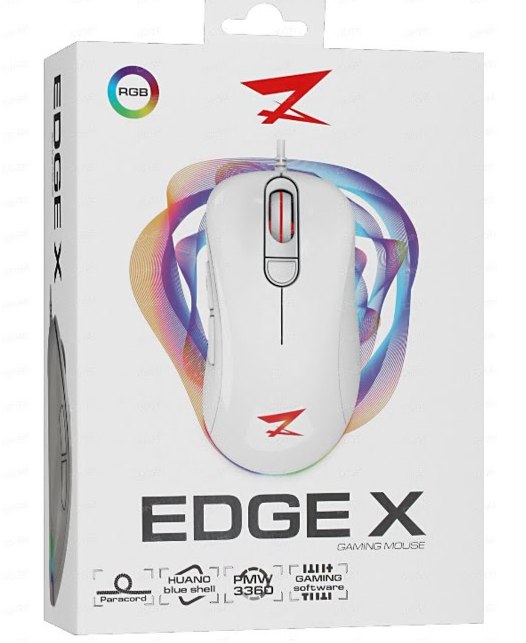 Игровая проводная мышь Zet Gaming Edge X белый (Б/У)
