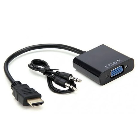 Конвертер HDMI M - VGA F +3.5 звук