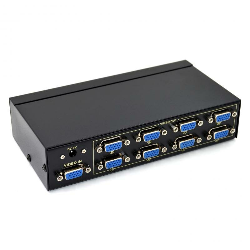 VGA Splitter 2508A, 8-порта, 250МГц