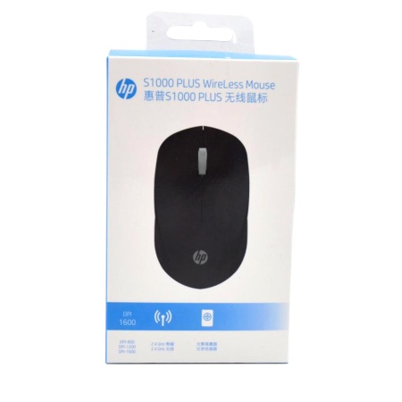 Мышь беспроводная HP S1000Plus, черная