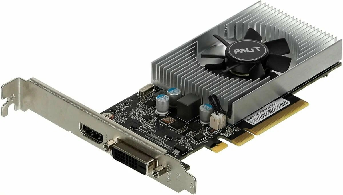 Видеокарта Palit GT 1030 (БУ) - 2GB DDR4/64-bit/DVI-HDMI