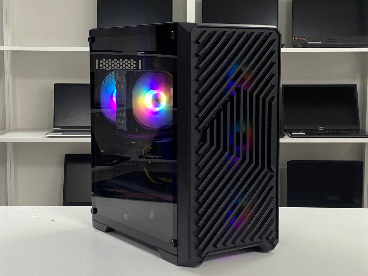 Системный блок (Б/У) – Core i5-12400F/32GB DDR4/SSD 480GB + HDD 1TB/RTX 4060 8GB