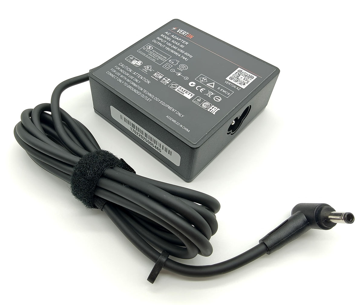Блок питания для ноутбука Asus 4.5x3.0, 19V, 4.74A, 90W, Гарантия: 6 мес