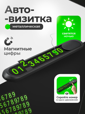 Автовизитка/Номерник для авто - Moxom MX-PK02