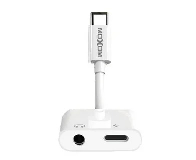 Moxom Type-C - Type-C/3.5 mm jack MX-AX19 белый