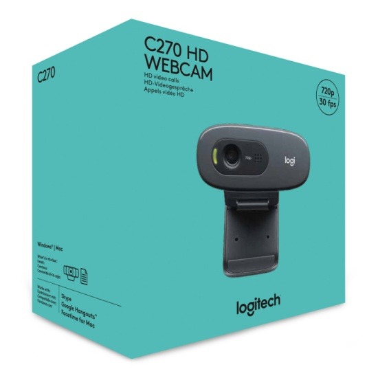 Веб-камера Logitech HD Webcam C270 USB 720p, 30fps