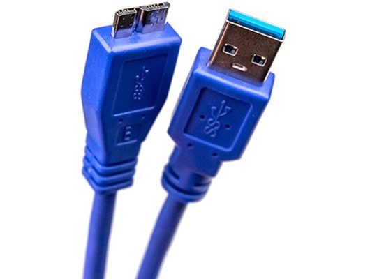 Кабель USB3.0 AM - Micro USB BM-10pin. 1м, под HDD, синий