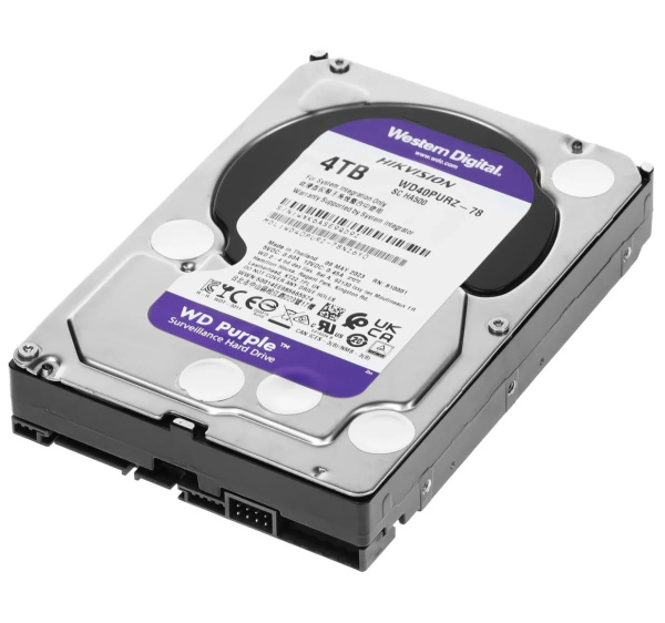 Жёсткий диск WD Purple (БУ) - HDD 3.5"/4TB/SATA III