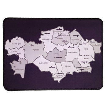 Коврик для мыши 20х28 4K "Map KZ"