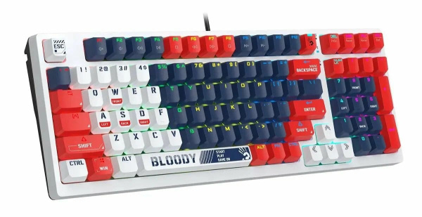 Клавиатура Bloody S98 (БУ) - Mechanical/RGB/BLMS Red Switch/USB/98 Keys