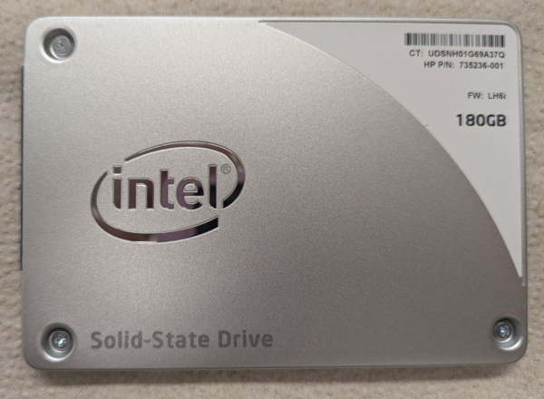 N_Твердотельный накопитель SSD Intel 2.5" 180GB (БУ) - Intel/SSD/180GB/2.5