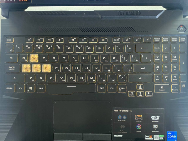 Ноутбук Asus TUF Gaming F15 (Б/У) – 15.6" FHD 144Hz /Core i5-11400H/16GB/SSD 512GB/RTX 3050