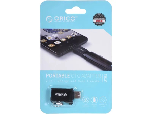 Адаптер OTG 'Orico' CBT-UT01-BK-BP, MicroUSB