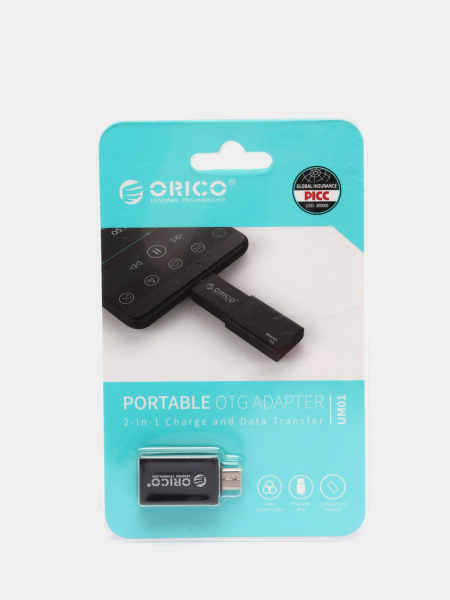 Адаптер OTG 'Orico' CBT-UM01-BK-BP, MicroUSB