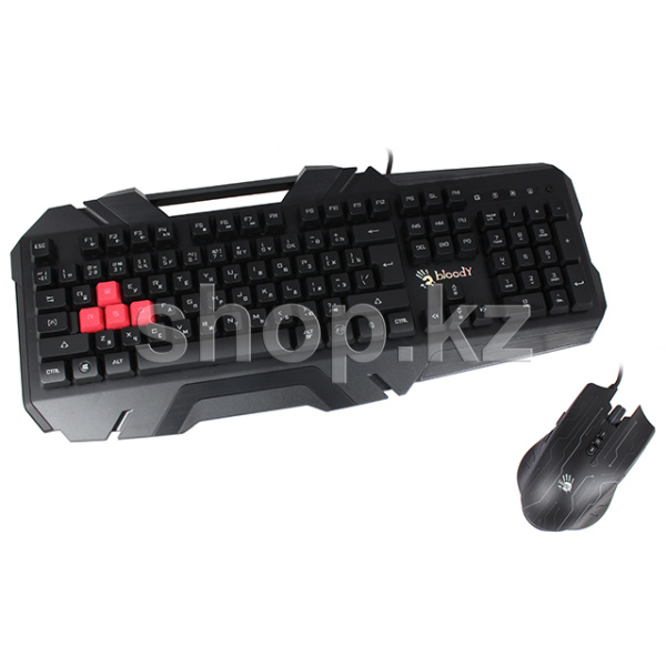 Комплект A4Tech Bloody B2500 Black: игровая клавиатура и мышь