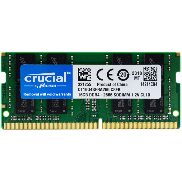 Оперативная память/ОЗУ Crucial CT16G4SFRA266 - 16 ГБ DDR4 SO-DIMM (БУ)