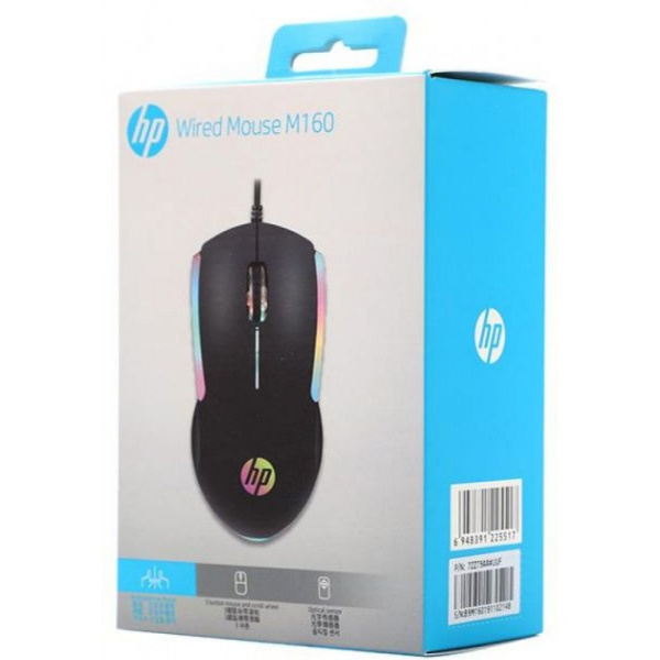 Мышь HP M160, 1000DPI, RGB