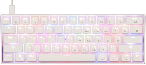 Проводная клавиатура DEXP Tanto RGB (БУ) - Mechanical/TKL/RGB/USB/White