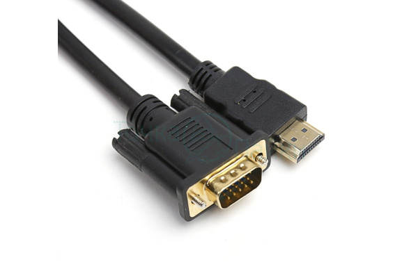 Кабель HDMI - VGA 1,5м Черный