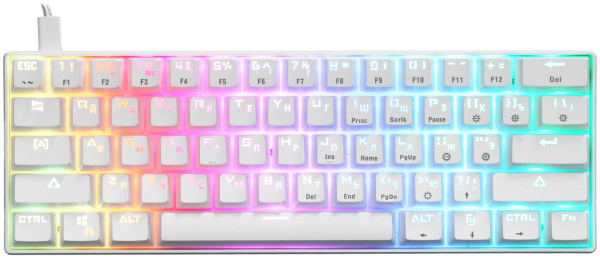 Проводная клавиатура DEXP Tanto RGB (БУ) - Mechanical/TKL/RGB/USB/White